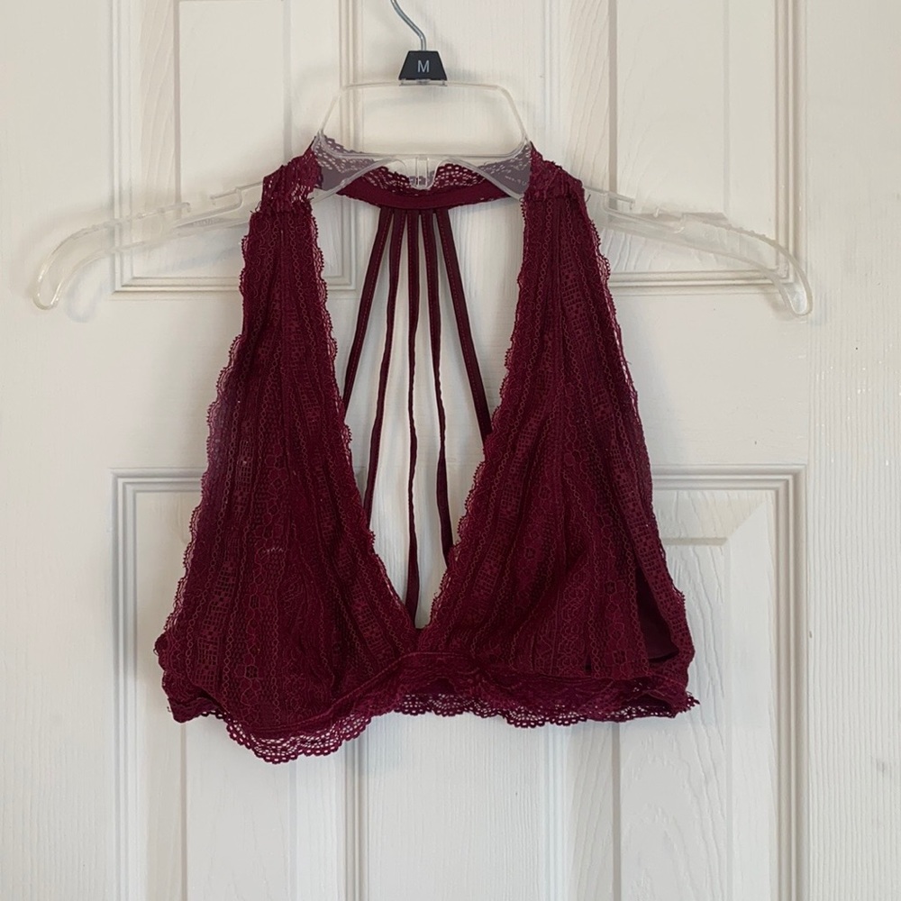 MAROON BRALETTE